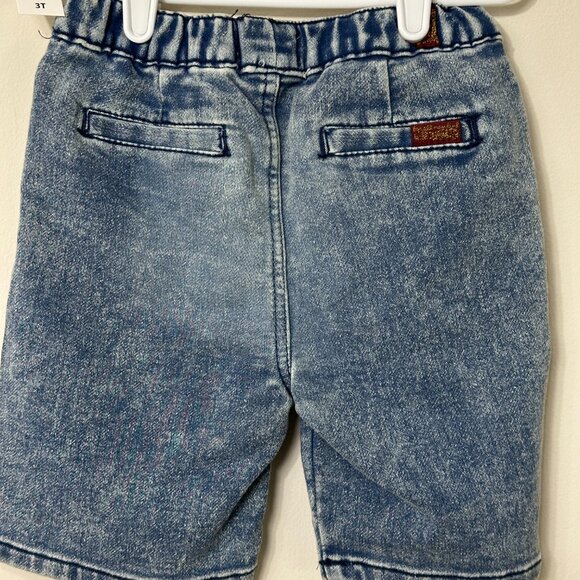 NWT 7 For All Mankind 2 Piece Set Knit Denim/Jean Shorts and Polo Shirt  Boys 3T - Picture 5 of 10